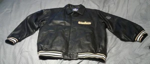 NEW NWT 🔥Pittsburgh Steelers 🔥XL LEATHER COAT REEBOK NFL ON FIELD BRAND - Picture 1 of 9
