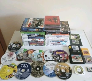 Lot of 50+ Nintendo Wii, DS, PC, PSP, Sega Gameboy, Xbox, PS2, Bundle Untested! - Picture 1 of 7