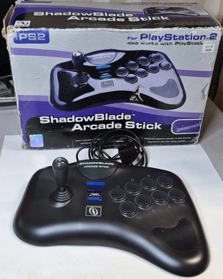 InterAct ShadowBlade Arcade Stick  I-2210 in Box for PS2 & PlayStation TESTED - Image 1 of 4