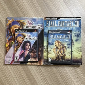 Final Fantasy X-2 & XII Sony PlayStation 2 PS2 Strategy Guide Lot Complete - Picture 1 of 9