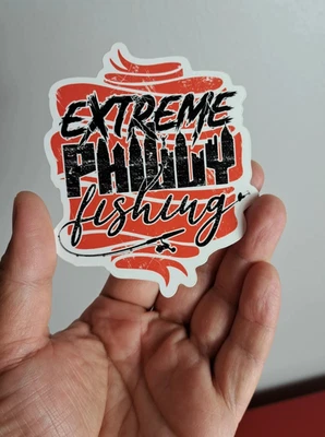 Extreme Philly Fishing "Philly" DIE CUT GLOSSY STICKER!