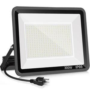 Luz de Inundación LED Exterior 300W, 2000W Equivalente 5000K Luz de Día Blanca Super Brig... - Imagen 1 de 7