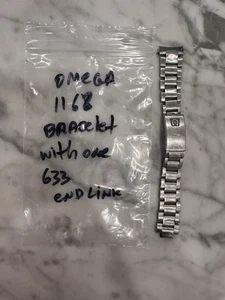 Omega Edelstahl Uhrenarmband 1168 mit einem 633 Endglied guter Zustand - Bild 1 von 8