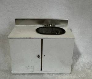 Miniatur Puppenhaus Möbel Küche oder Bad Waschbecken Schrank - Bild 1 von 7