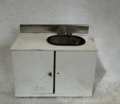 Mueble miniatura para casa de muñecas cocina o baño fregadero armario Foto 1 de 4