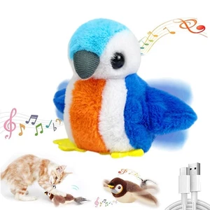 Vivid Chirping Flying Bird Cat Toy Flapping Bird Cat Toy  for Bored Cat - Picture 1 of 11