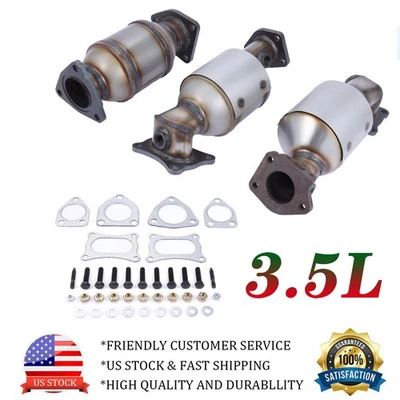 Convertidores catalíticos 3 piezas EPA para Honda Pilot 3,5 L 2009-2015 #45131+45132+16447 Foto 1 de 4