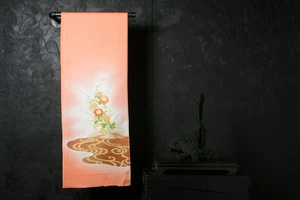 Japanese Fabric Silk Textile Vintage Kimono Antique Patch Dyed 48.8"/KIJ26/80 - Picture 1 of 8