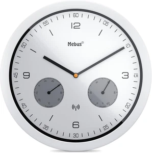 Funk-Wanduhr Mit Thermometer Und Hygrometer/Kunststoff/Rund/Modell: 52826        - Bild 1 von 12