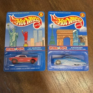 (2) 2001 HOT WHEELS OTTER POPS '67 CAMARO RED RARE TWIN TOWERS CARD Passion Bloo - Bild 1 von 10