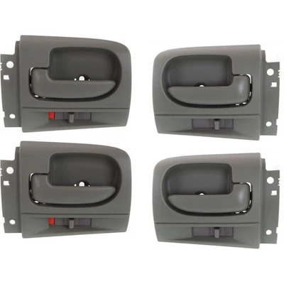 Interior Door Handle For 2001-2004 Dodge Dakota Front and Rear Gray - Imagem 1 de 4