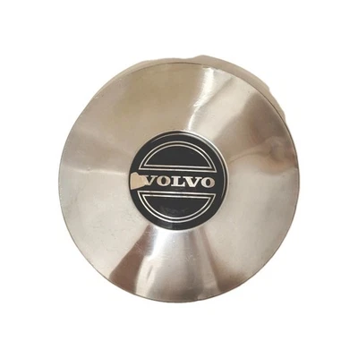 Tapa central de rueda negra cromada Volvo 740 760 1985-1988 Foto 1 de 2