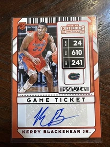 2020 Panini Contenders Draft Picks Kerry Blackshear Jr Game Ticket  rc auto red  - Picture 1 of 2