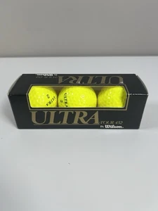 Box of 3 New Golf Balls Wilson Ultra Tour 432 Yellow. - Picture 1 of 6