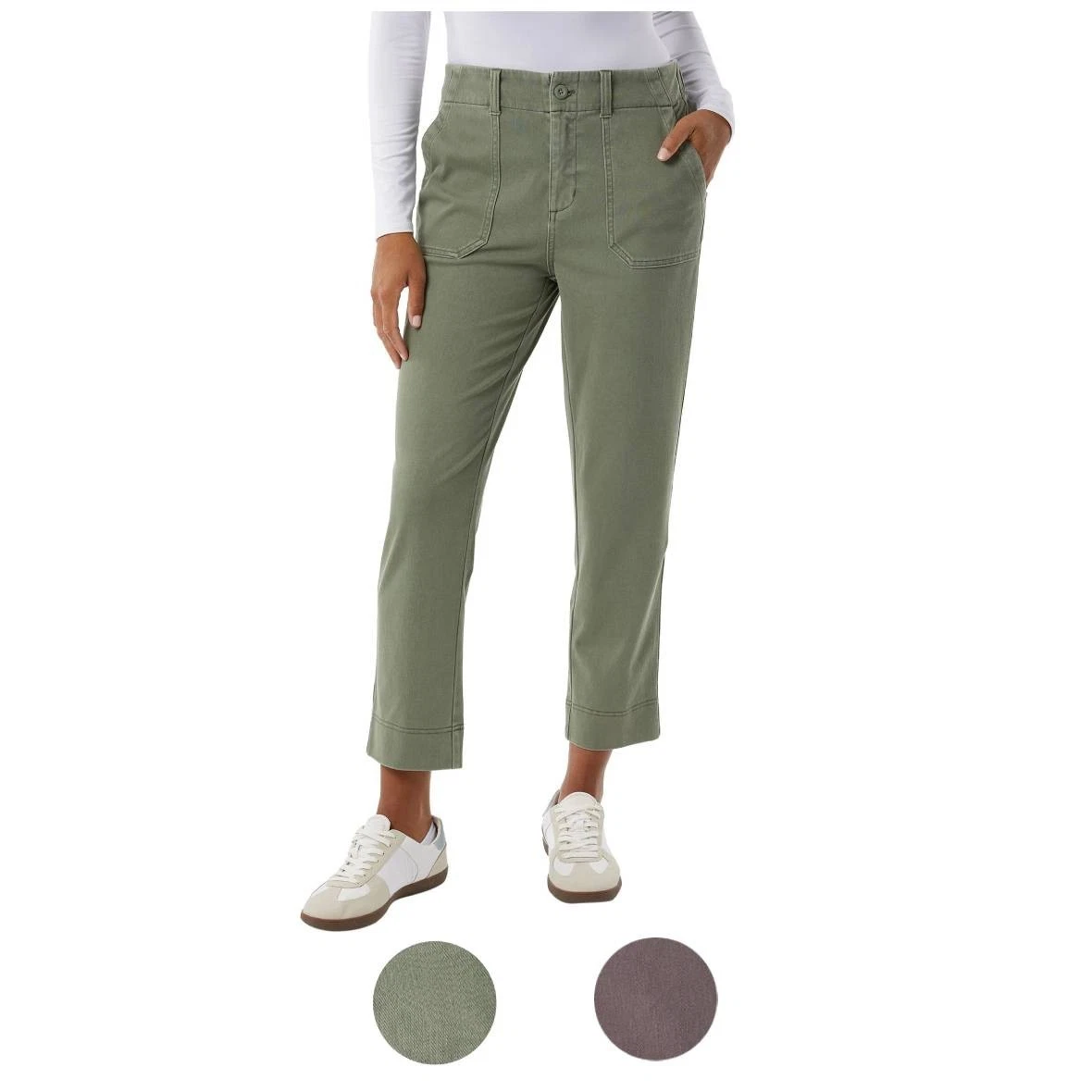 32 Degrees Heat Ladies Travel Pants – Comfortable Women's Pants In Castle Rock Color, Size Medium (8)