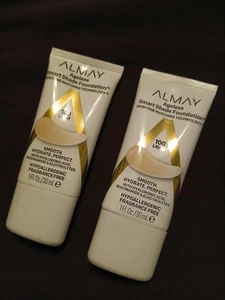 TWO Almay Ageless Smart Shade Foundation 100 Light - Picture 1 of 2