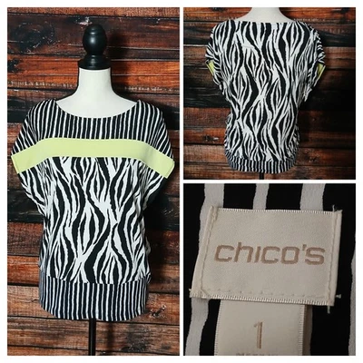 Top Chicos Talla 1 EE. UU. M Negro Estilo Caftán Túnica Elastizada Medios Mixtos Retro  Foto 1 de 4