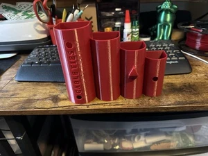3d printed storage Cable Tie Holder Fits 4 Different Sizes And Hangs On Wall - Photo 1/3