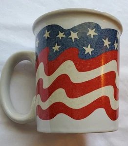 Americana Flag Mug 16 oz. Stars and Stripes Hartstone USA VTG Made in America - Picture 1 of 6