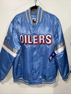 Chaqueta De Colección Starter Houston Oilers Abotonada Talla 2 Xl Nueva Con Etiquetas Foto 1 de 4