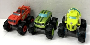 Lot of 3 Blaze and the Monster Machines Viacom Mattel Die Cast Cars Trucks 2014 - Picture 1 of 7