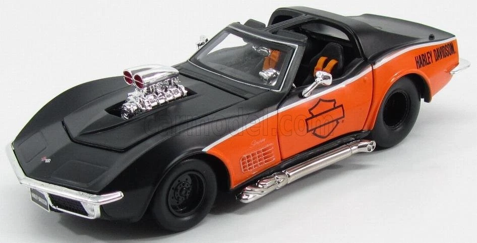 1/24 MAISTO - CHEVROLET - CORVETTE SPIDER HARLEY DAVIDSON CUSTOM 1970 32193 - Immagine 1 di 1