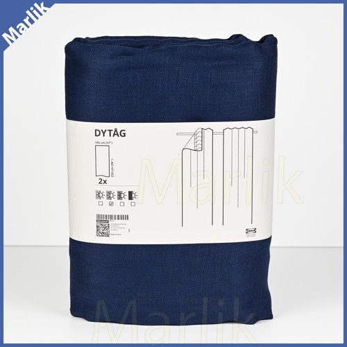 未使用DYTAG ネイビーカーテン2枚入りIKEA s-l500.jpg