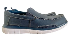 Nuovi mocassini George da uomo blu navy scarpe comode casual taglia US 8,5 - Foto 1 di 24