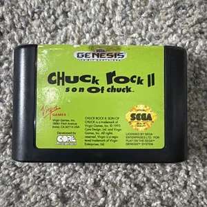 Chuck Rock II: Son of Chuck (Sega Genesis, 1993) Authentic Cart Only - Picture 1 of 4