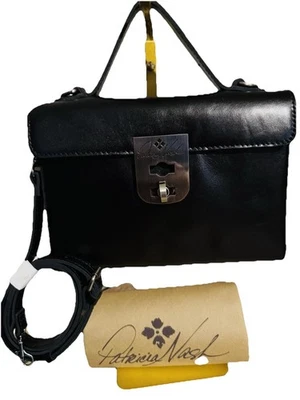 Cartera de cuero italiana negra Patricia Nash Chauny nueva con etiquetas Foto 1 de 4