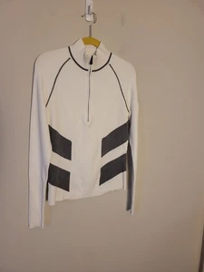 Alp & Rock Kara II Pullover Gr. M elfenbein grau Viertelreißverschluss tailliert - Bild 1 von 8