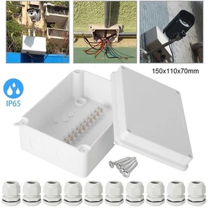 1pc ABS Junction Box Screw Cable Waterproof Ip66 Outdoor Electrical Enclosure - Picture 1 of 8