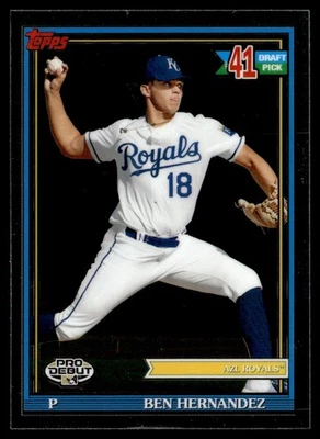 2021 Topps Pro Debut Chrome Ben Hernandez AZL Royals #PDC-178 - Image 1 of 2