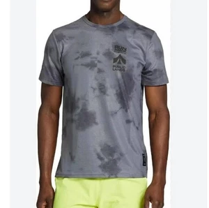 New Men's Medium Roark Run Amok X Public Lands Mathis Core T-Shirt Gray Tie Dye - Picture 1 of 4