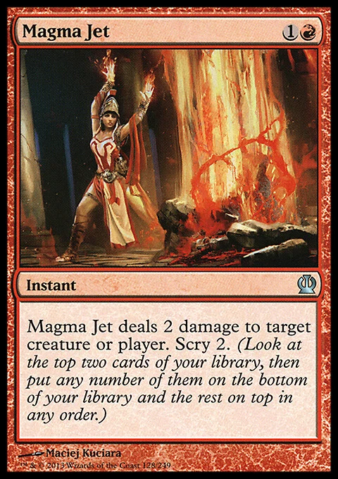 Magic the Gathering MTG Magma Jet (128) Theros   LP - Image 1 of 1