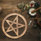 2 Pcs Pentagram Decoration Wooden Coasters Altar Tile Home Goods