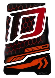 Protector de depósito almohadilla de depósito pegatina de moto panal rojo compatible con KTM Duke 990 naranja - Imagen 1 de 6