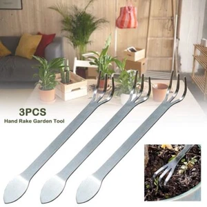 3pcs Gardening Hand Cultivators Ergonomic Handle Garden Hand Rake - Picture 1 of 8