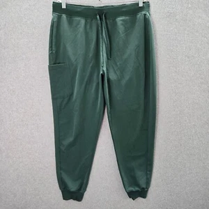 Mandala Men Scrub Bottom XL Green Jogger High Rise Pockets Drawstring - Picture 1 of 11