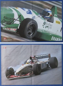 Poster Doppio "F3 ANDREA BOLDRINI / F1 JORDAN MARTIN BRUNDLE" - 1996 - H 28x41 - Picture 1 of 3