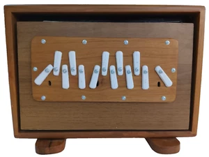 Small Sound Sustain 13 Notes, Sur Peti, Shruti Box Double Bellow TeakWood - Bild 1 von 10