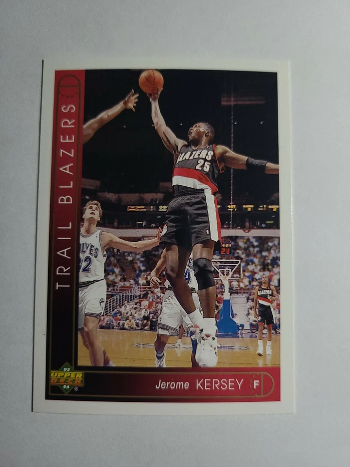 JEROME KERSEY 1993-94 UPPER DECK BASKETBALL CARD # 288 D6999 - Image 1 of 1
