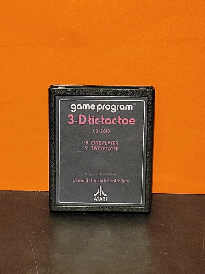 3D Tic-Tac-Toe (Atari 2600, 1980) Cartridge Only ~ Tested & Working - Image 1 of 1