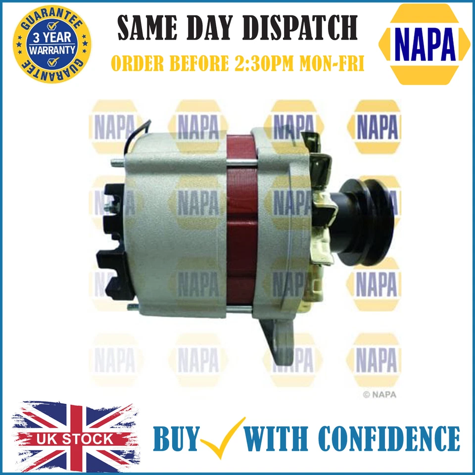 For VW Transporter/Caravelle 1.8 1.9 2.1 1982-2003 Napa Alternator NAL1759 - Image 1 of 1