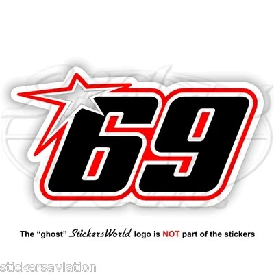 STICKERSWORLD NICKY HAYDEN 69 type-C 75 mm MotoGP Sticker Decal Sticker Adesivo Autocollant