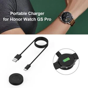 USB Charging Cable Base Adapter for Honor Smart Watch GS Pro (Black) - Photo 1 sur 7