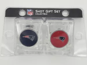 Great American Products NFL New England Patriots 2 Piece Square 2 oz. Shot Glass - Picture 1 of 1