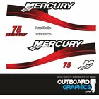 Mercury 75hp four stroke outboard decals/sticker kit - AU $ 80.20