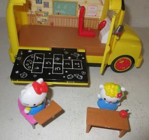 Hello Kitty School Bus Playset With Figures ^ Accessories Toy - Picture 1 of 8