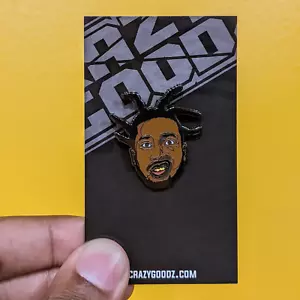 ODB hard enamel pin, Old Dirty Bastard Tribute - Ol'dirty - Hip hop Icon Wu Tang - Picture 1 of 2
